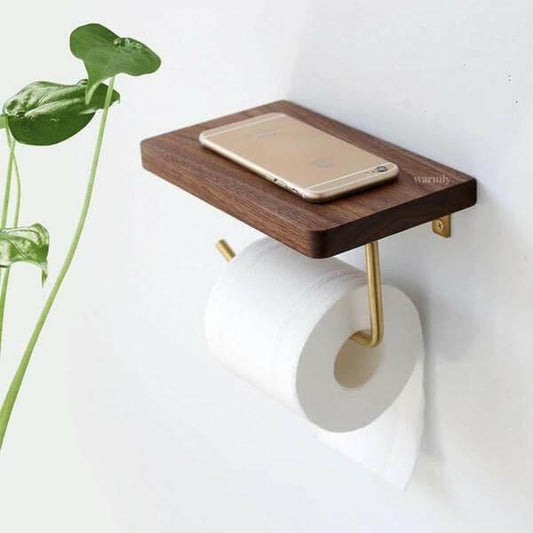 Bentlee - Modern Toilet Paper Roll Holder Shelf