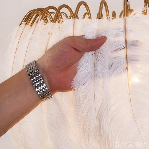 Fillena Modern Minimalist Warm Feather Table Lamp - Nordic Side - architecture, arcitecture, art, artichture, artist, contemporaryart, crystal chandelier, decor, decoration, design, designer,