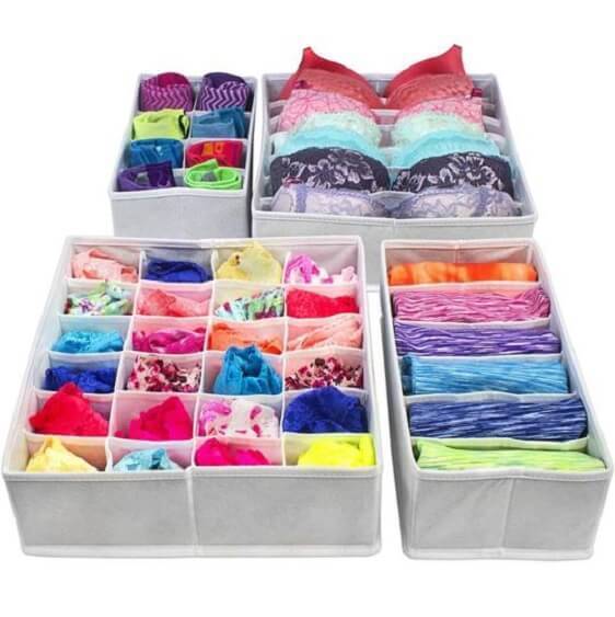 Foldable Closet Underwear Organizer(1 Set) - Nordic Side - architecture, art, artist, contemporaryart, decor, decoration, design, designer, designinspiration, edison, Foldable Closet Underwea