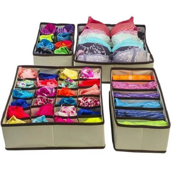 Foldable Closet Underwear Organizer(1 Set) - Nordic Side - architecture, art, artist, contemporaryart, decor, decoration, design, designer, designinspiration, edison, Foldable Closet Underwea