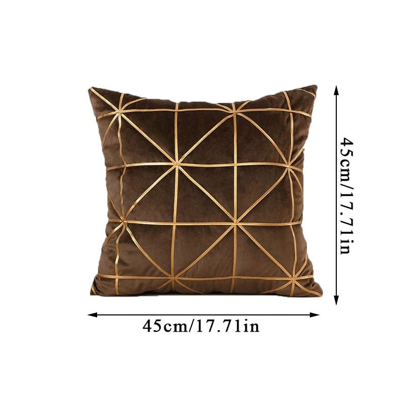 Geometric Velvet Pillowcases