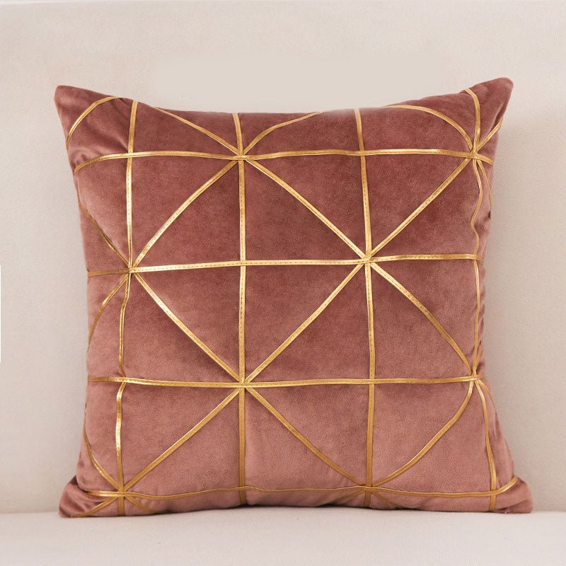 Geometric Velvet Pillowcases
