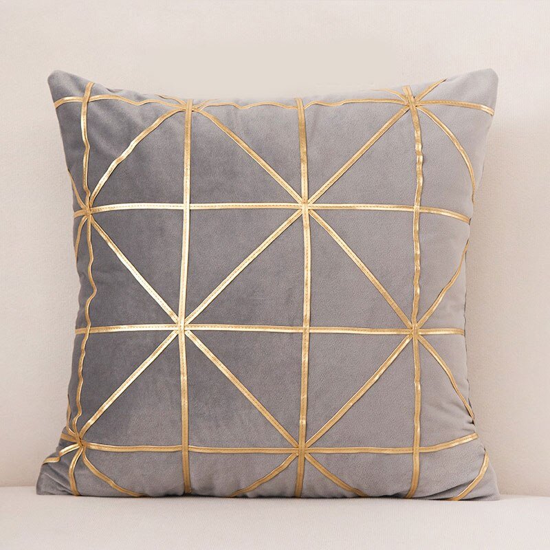 Geometric Velvet Pillowcases