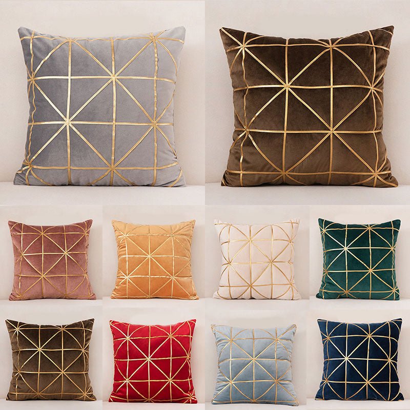 Geometric Velvet Pillowcases