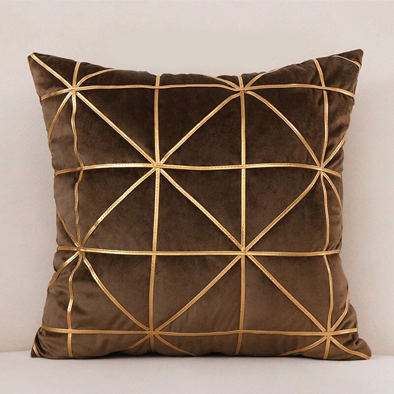 Geometric Velvet Pillowcases