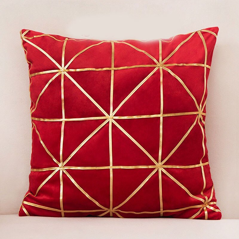 Geometric Velvet Pillowcases