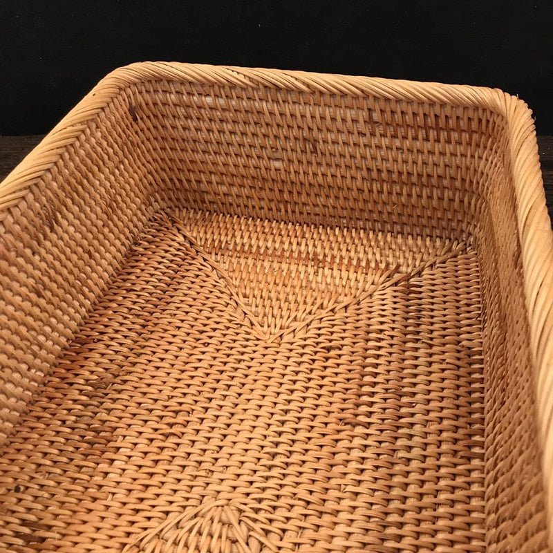 Rattan Basket Storage Organizer
