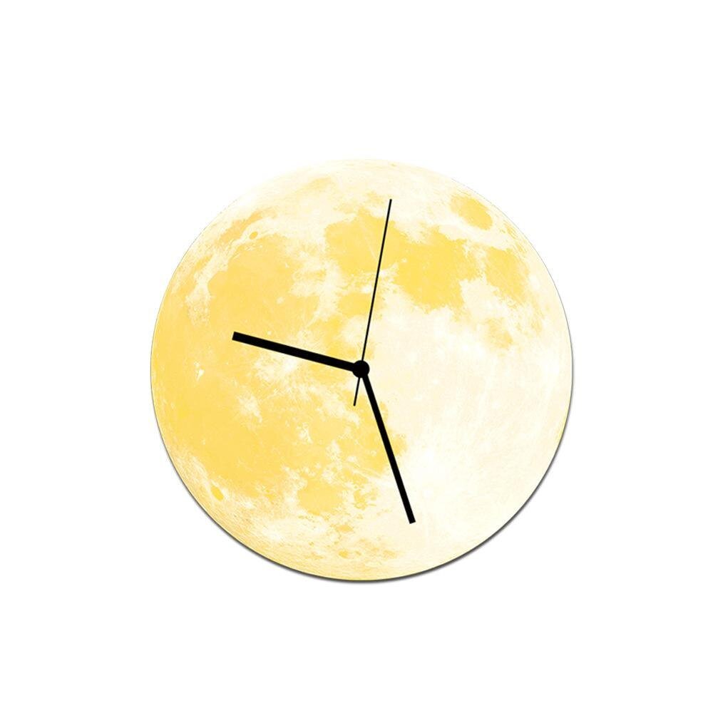 Creative Luminous Moon Wall Clock