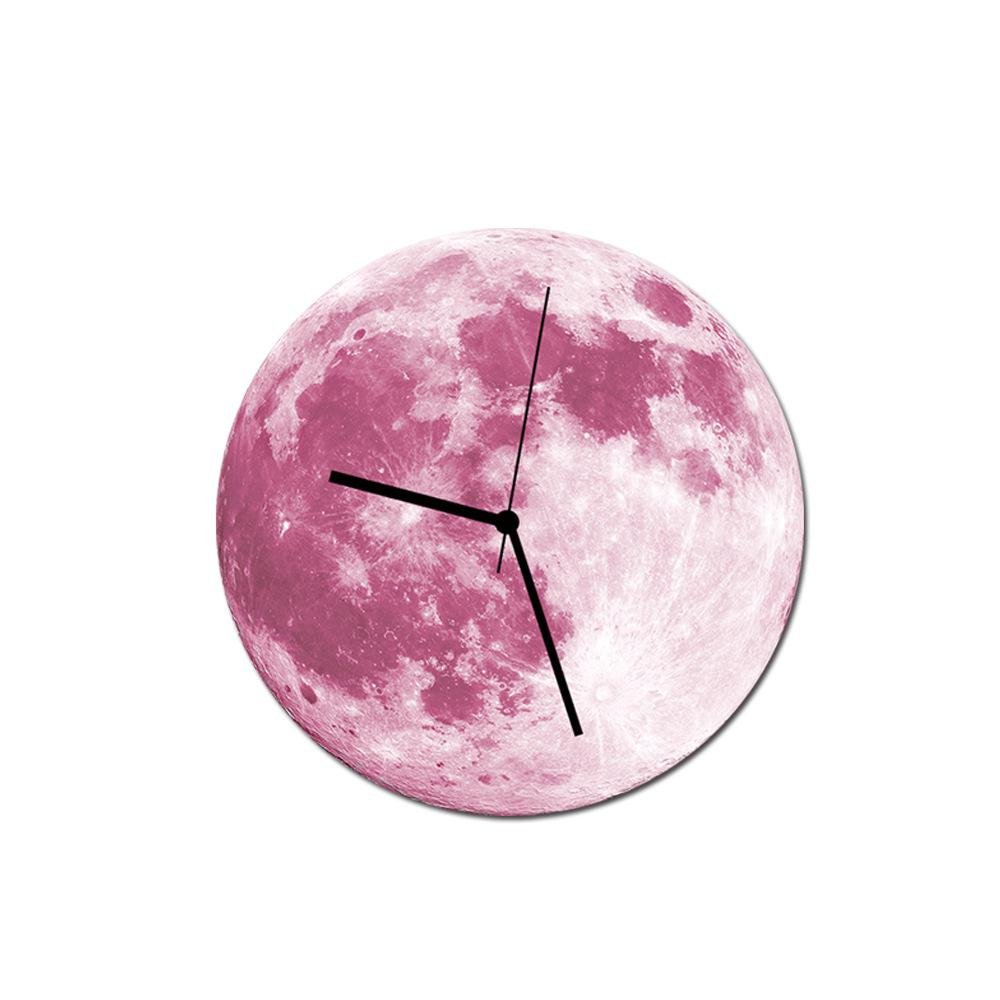 Creative Luminous Moon Wall Clock