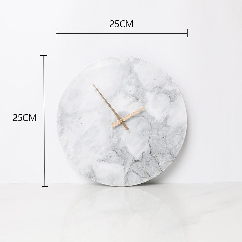 Marble Minimalist Wall Clock