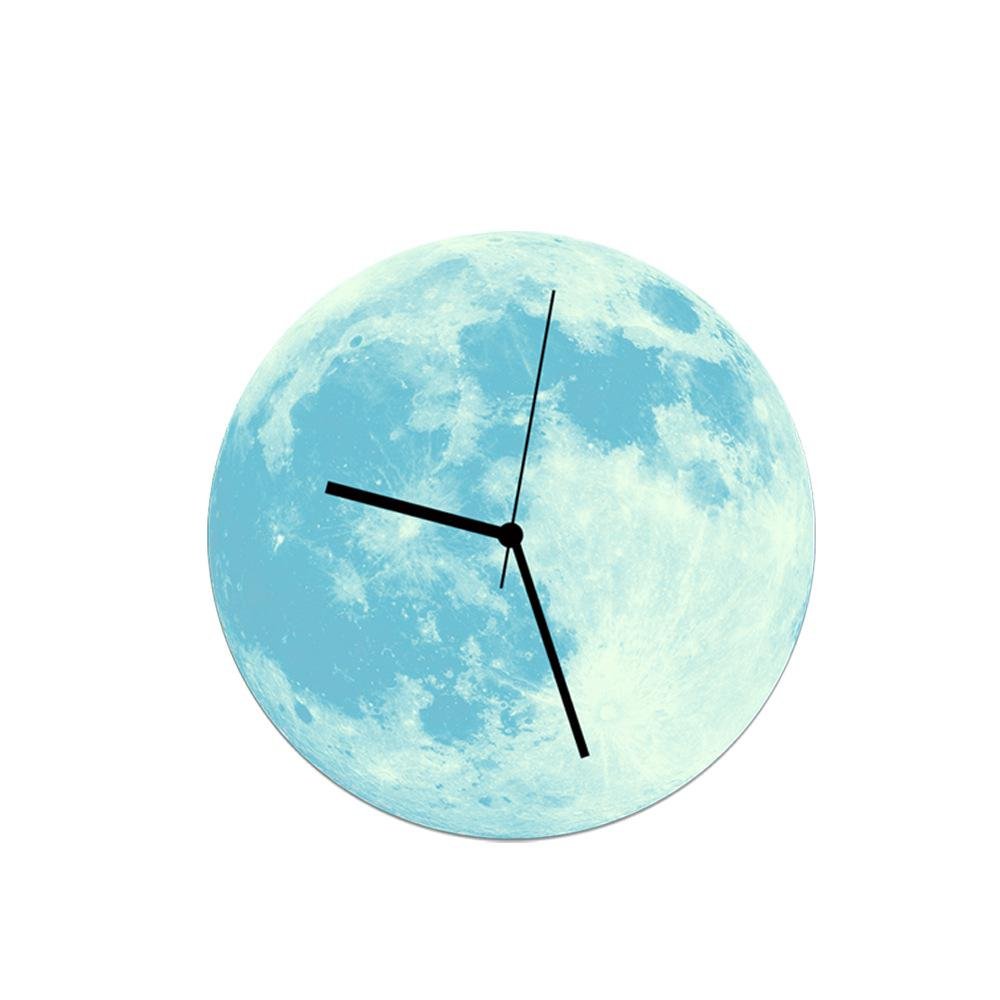 Creative Luminous Moon Wall Clock