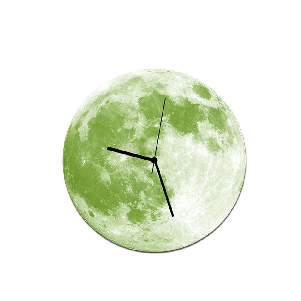 Creative Luminous Moon Wall Clock