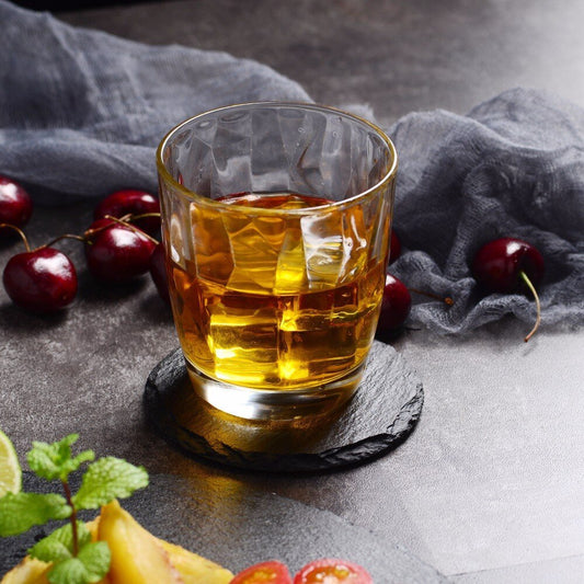16 Pcs Round Natural Slate Coasters