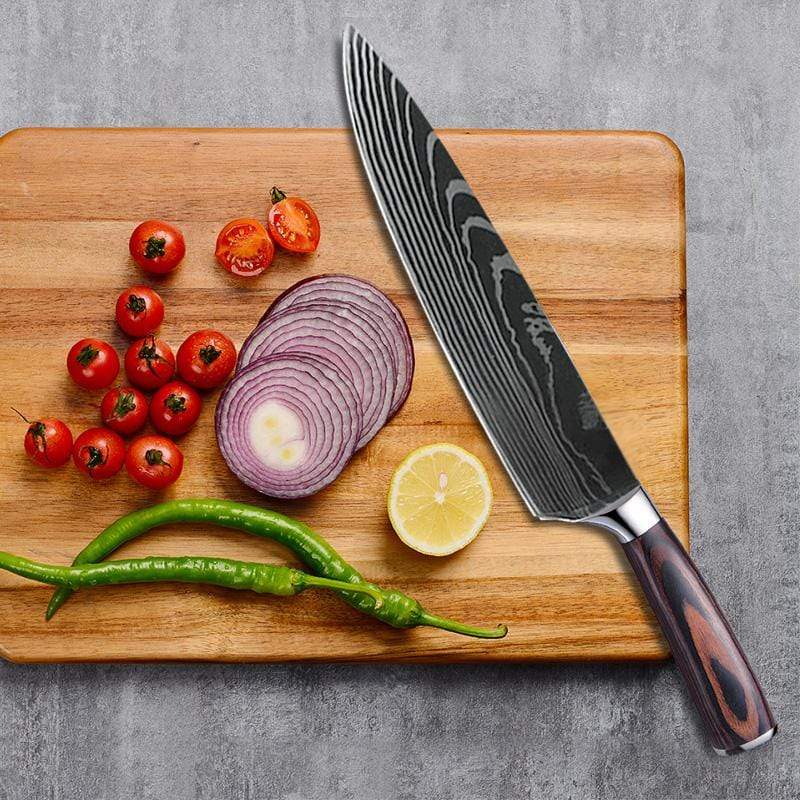 Oakwood Chef Knife - Nordic Side - dining, dinnerware, kitchen, knife