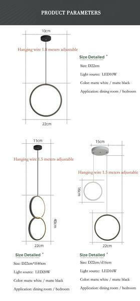 Kavita - Circular LED Hanging Light