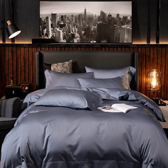 Lakibia Silky Soft Egyptian Cotton Bedding Set - Nordic Side - architecture, arcitecture, art, artist, contemporaryart, decor, decoration, design, designer, designinspiration, edison, grey, h