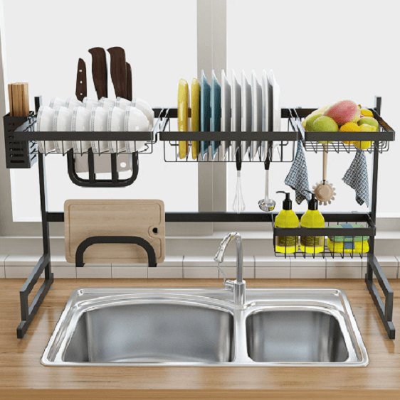 Stainless Steel Drain Rack - Nordic Side - architecture, arcitecture, art, artist, contemporaryart, decor, decoration, design, designer, designinspiration, edison, grey, home, home decor, hom
