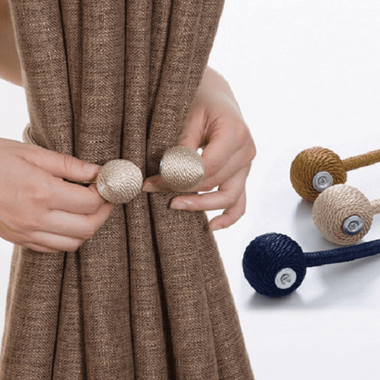 Magnet Buckle Curtain Tieback(1 Pair) - Nordic Side - architecture, arcitecture, art, artist, contemporaryart, decor, decoration, design, designer, designinspiration, edison, grey, home, home