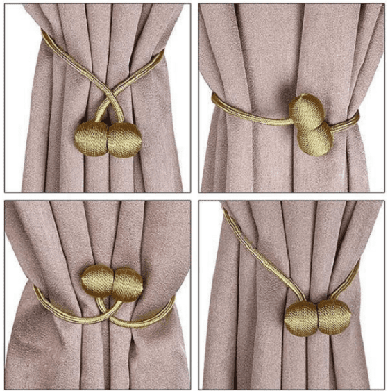 Magnet Buckle Curtain Tieback(1 Pair) - Nordic Side - architecture, arcitecture, art, artist, contemporaryart, decor, decoration, design, designer, designinspiration, edison, grey, home, home