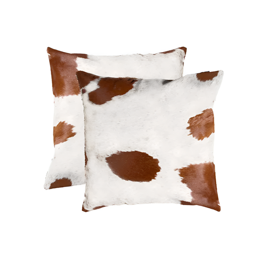 18" 2-Pack Cowhide Pillows - Luxury D√©cor | Pillows | NordicAbode.com
