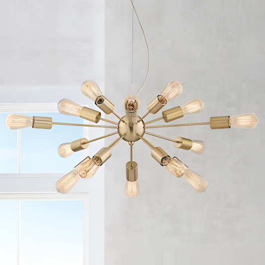 Possini Gold Sputnik Pendant LED Chandelier | Lighting | NordicAbode.com