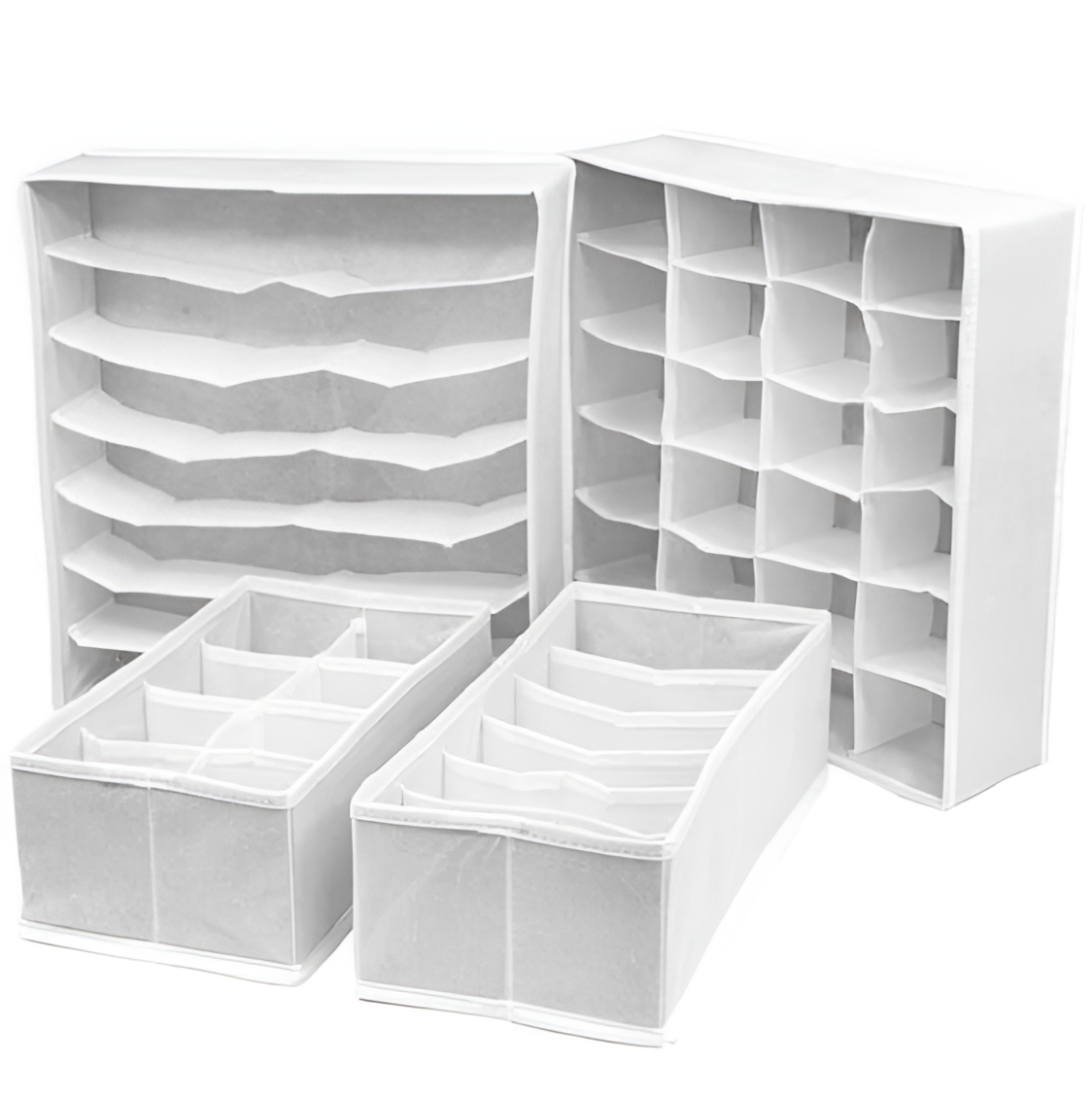 Foldable 4-Piece Foldable Underwear Organizer Set | Storage | NordicAbode.com