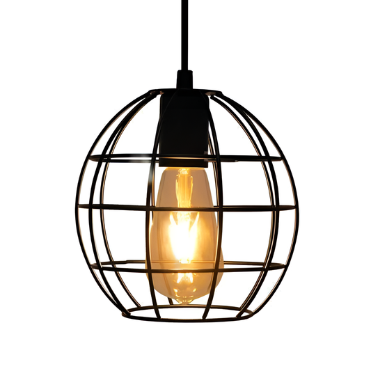Spherical Hanging Cage Drop Pendant Light | Lighting | NordicAbode.com