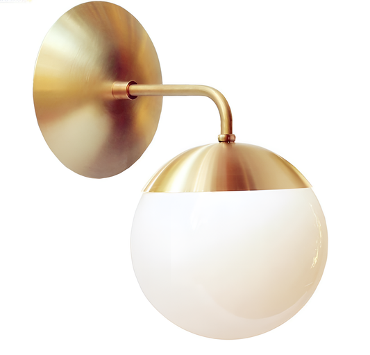 Nord Frosted Glass LED Wall Light | Lighting | NordicAbode.com