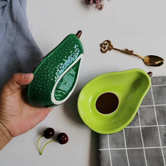 Milly Ceramic Avocado Plate - Elegant Serve-Ware | Serveware | NordicAbode.com