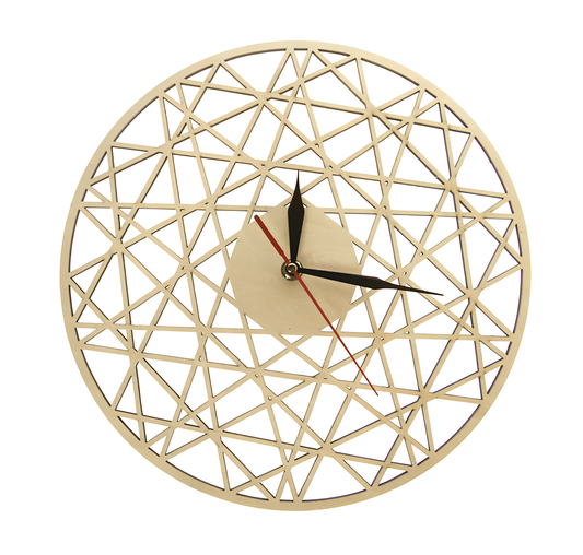Zeurian Golden Geometric Wall Clock | Wall Clocks | NordicAbode.com