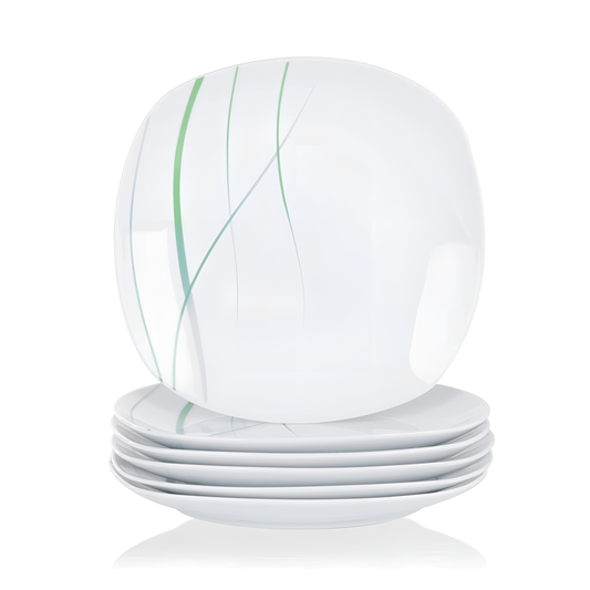 6-Piece Porcelain Dinner Plate Set | Dinnerware | NordicAbode.com
