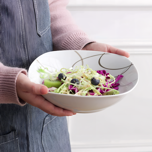 2-Piece NIKITA Porcelain Cereal Bowl | Dinnerware | NordicAbode.com