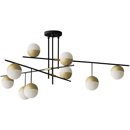Liuna Modern Black and Gold Pendant Light | Lighting | NordicAbode.com