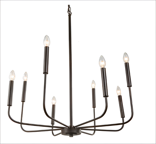 Sally Elegant Farmhouse Chandelier - 8-Light | Lighting | NordicAbode.com