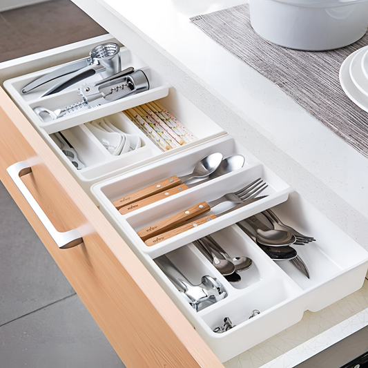 Dabney Sliding Cutlery Organizer Tray | Kitchen | NordicAbode.com