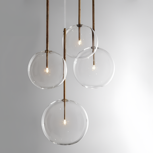 Clear Iron Droplight with Clear Glass | Lighting | NordicAbode.com