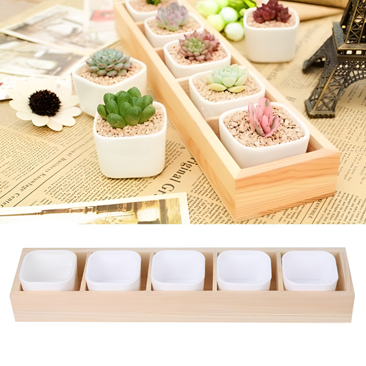 Ziva Natural Plastic Flower Pot | Planters | NordicAbode.com