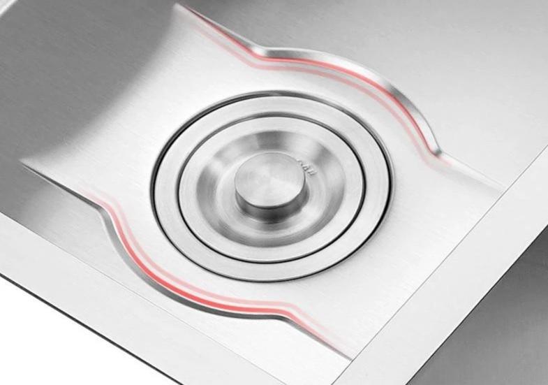 Vertigo - Stainless Steel Double Kitchen Sink - Nordic Side - 11-26, kitchen, modern-pieces, sink