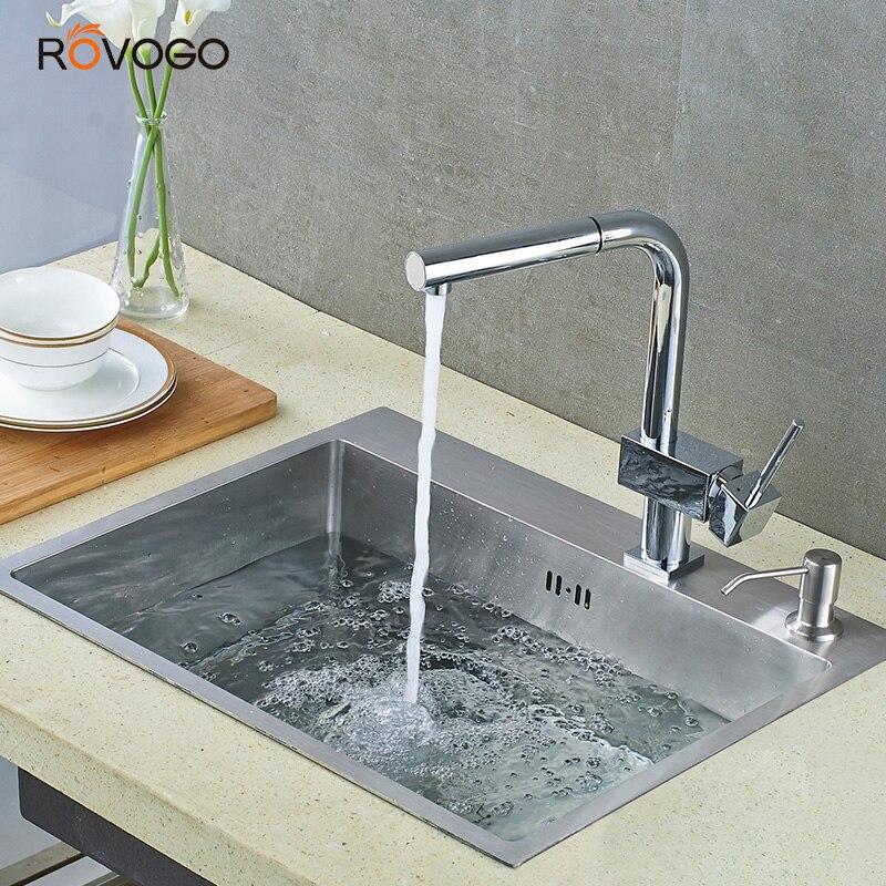 Brantley - Single Handmade Stainless Steel Kitchen Sink - Nordic Side - 03-16, modern-pieces