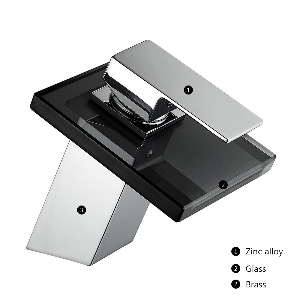 Belva - Solid Glass Bathroom Mixer Faucet - Nordic Side - 03-26, best-selling, modern-pieces