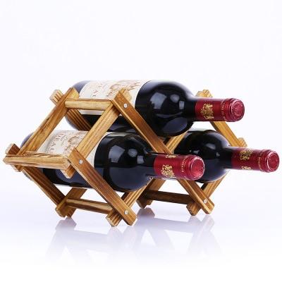 Foldable Wooden Wine Bottle Rack - Nordic Side - 