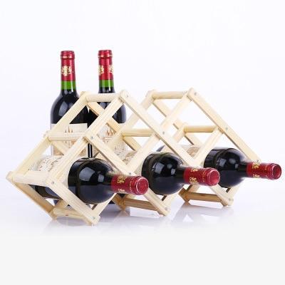 Foldable Wooden Wine Bottle Rack - Nordic Side - 